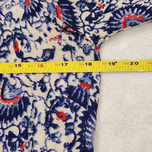 LUCY & LAUREL, Soft Hippie 70's Influenced Bohemian Tassle Tunic Tie Top, size S - Picture 4 of 9